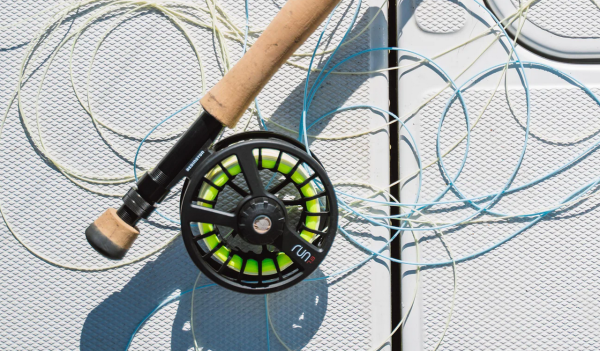 Redington Run Fly Reel Burgundy #3/4 for Fly Fishing